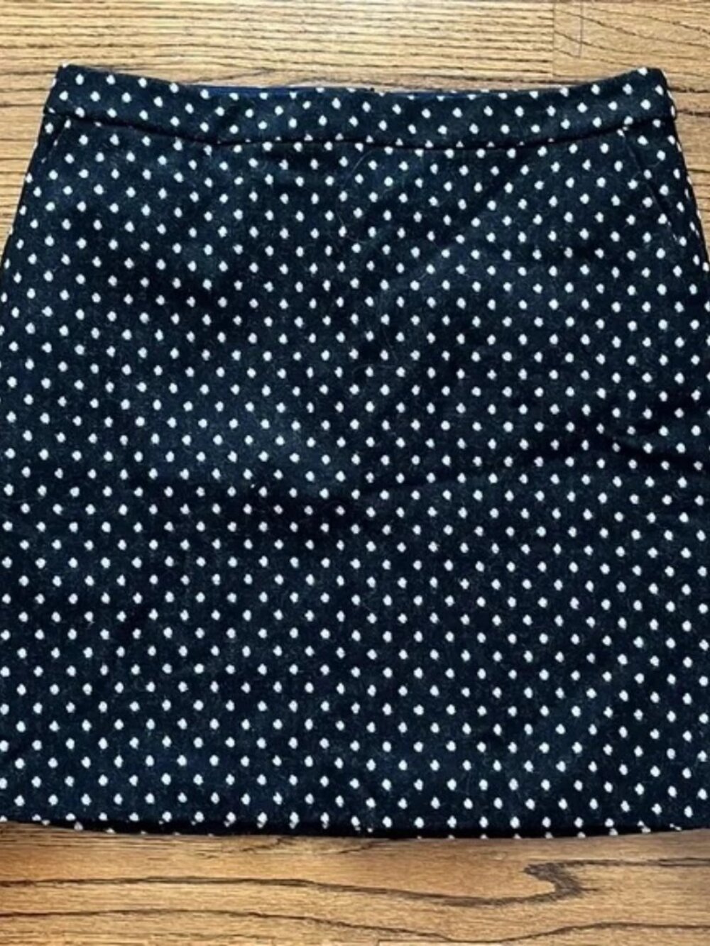 Boden tweed polka dot Skirt with pockets US 12L